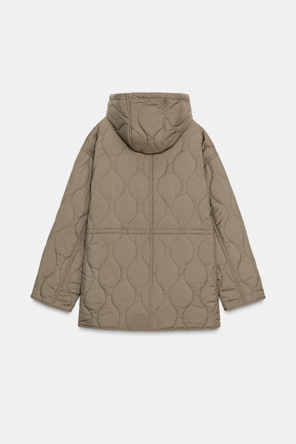WATER-REPELLENT QUILTED JACKET WITH HOODIE - Zara фото 7