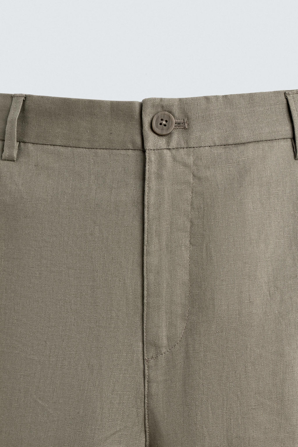 BERMUDA REGULAR FIT 100% LINO / Beige claro - Zara фото 9