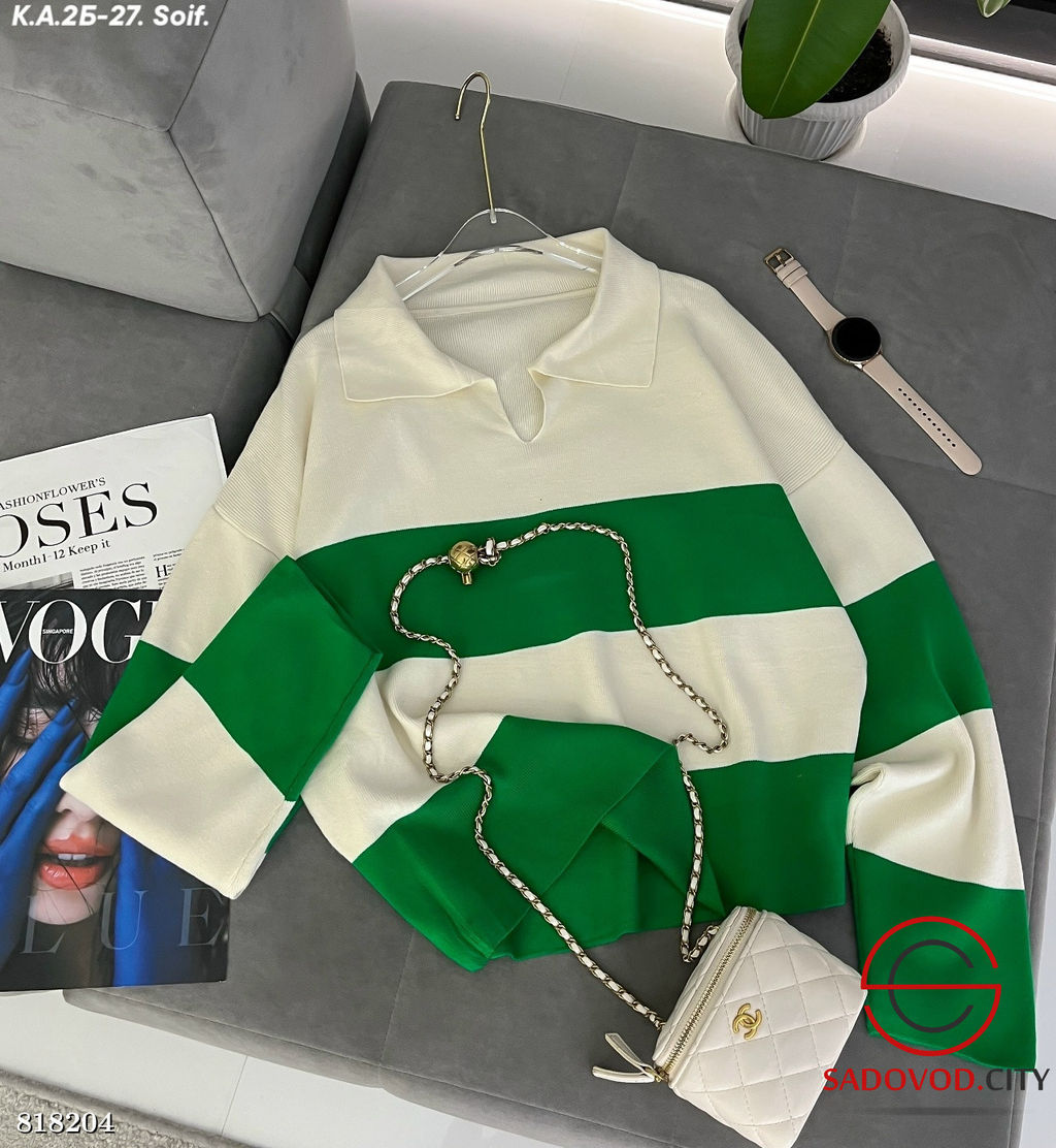 Кофта женская в полоску - Bruno фото 4