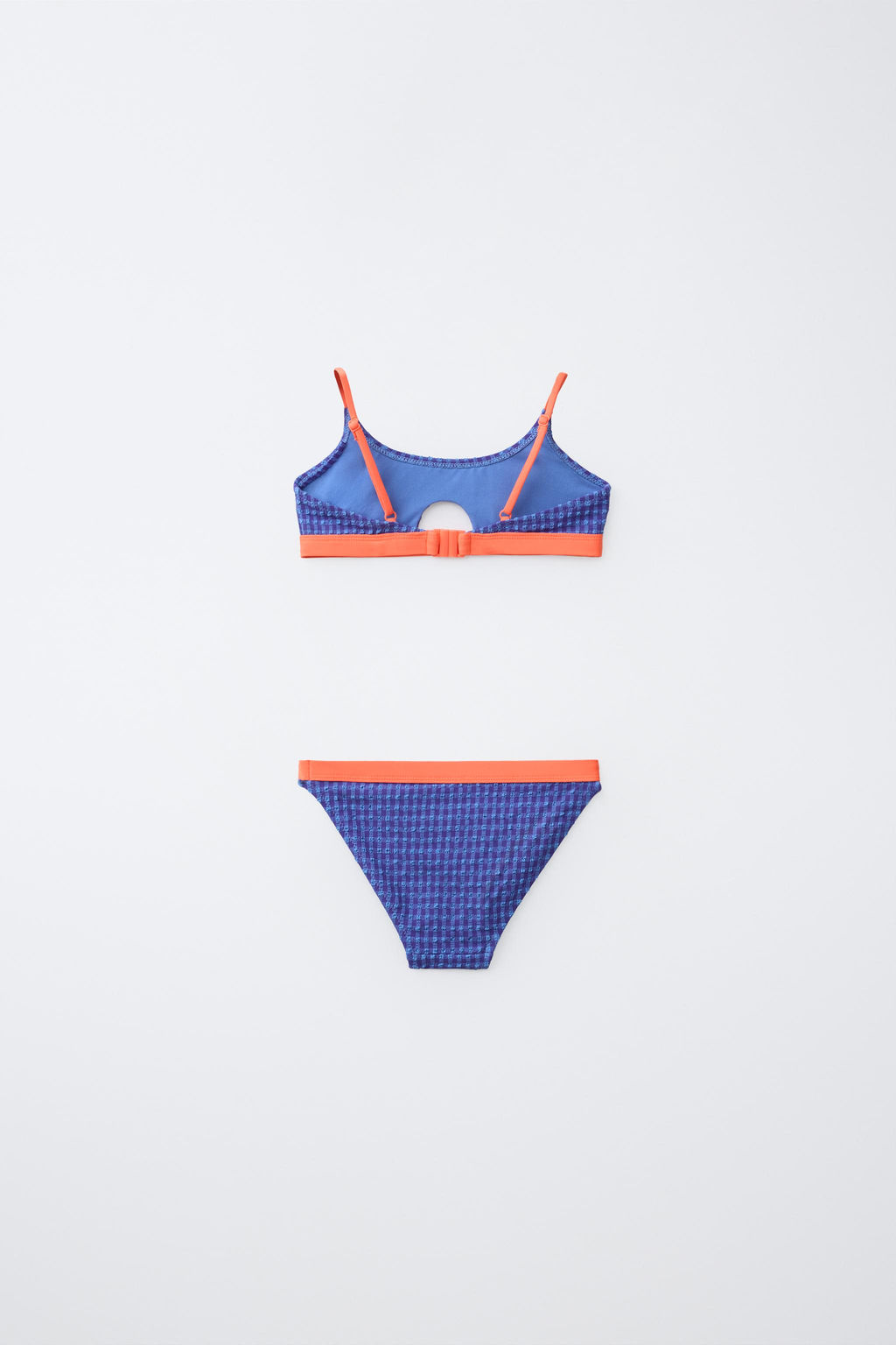 6-14 A?OS/ BIKINI CUADRO VICHY VIVOS CONTRASTE / Azul - Zara фото 2
