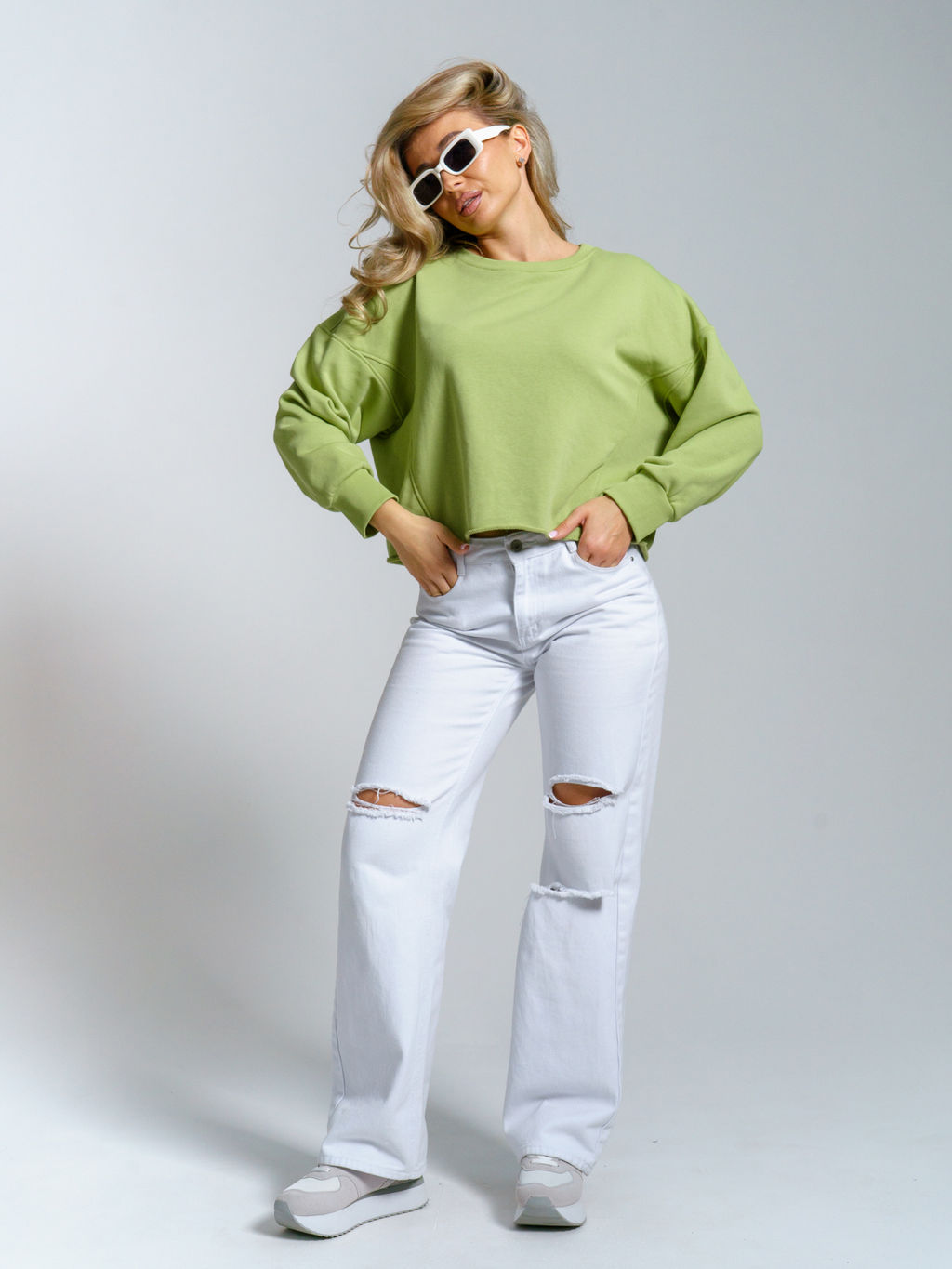 973 Свитшот "Салатовый"