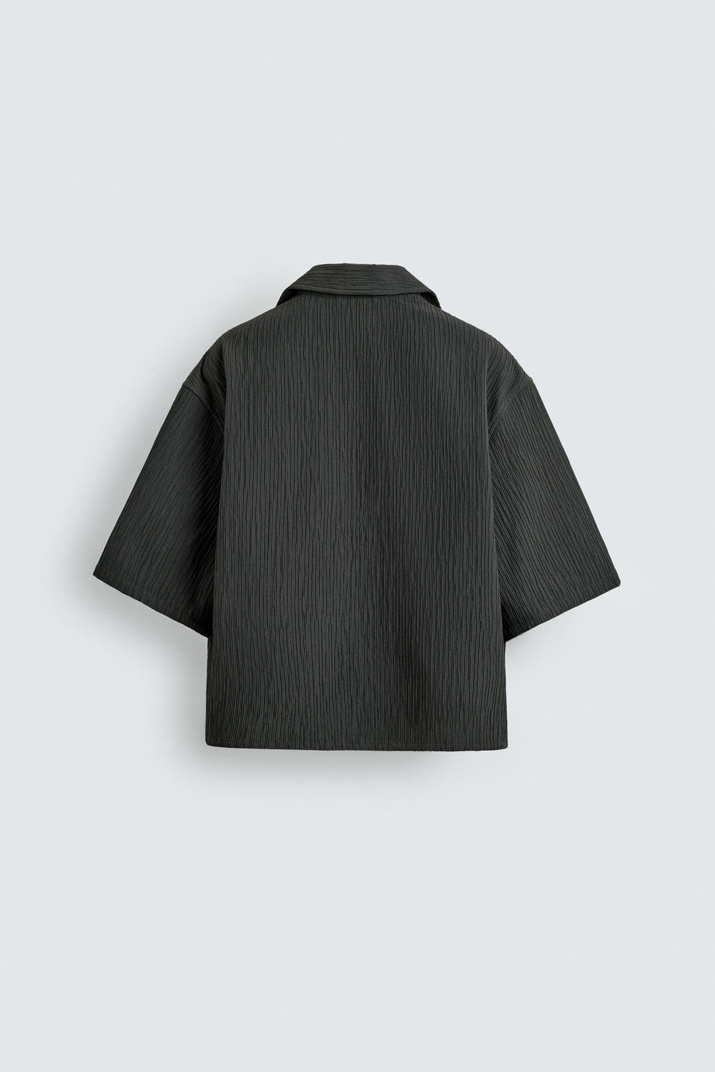 CAMISA RELAXED FIT TEXTURA IRREGULAR / Gris oscuro - Zara фото 7
