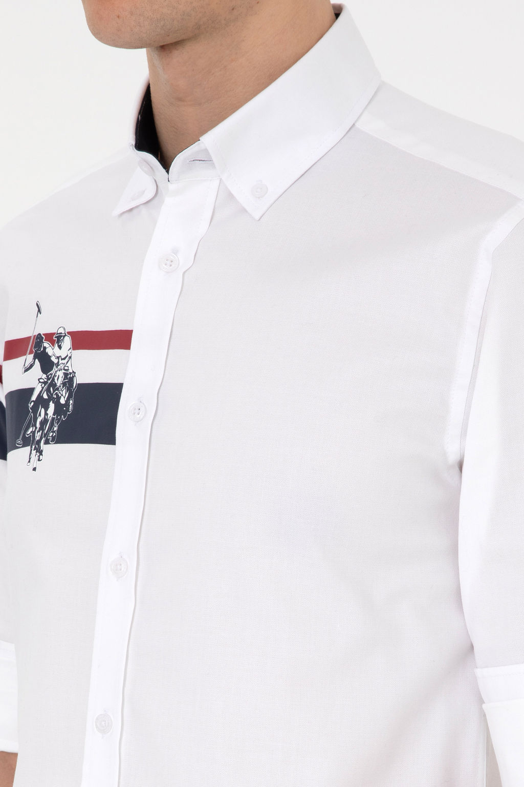 Erkek Beyaz Uzun Kollu G_mlek - U.s. polo assn фото 14