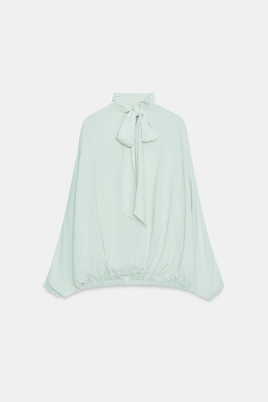 CAMISA LAZADA ZW COLLECTION / Verde agua - Zara фото 7