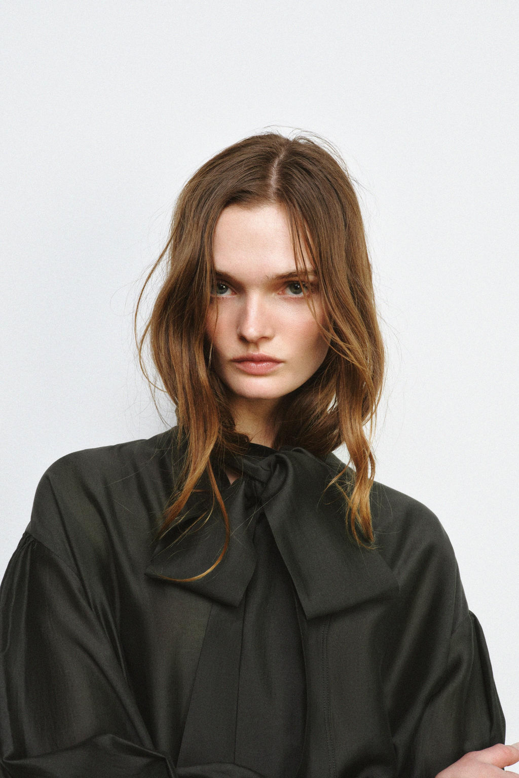 ZW COLLECTION SATIN SCARF SHIRT - Zara фото 25