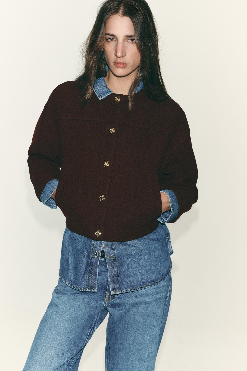 SOFT JACKET WITH GOLD BUTTONS - Zara фото 2