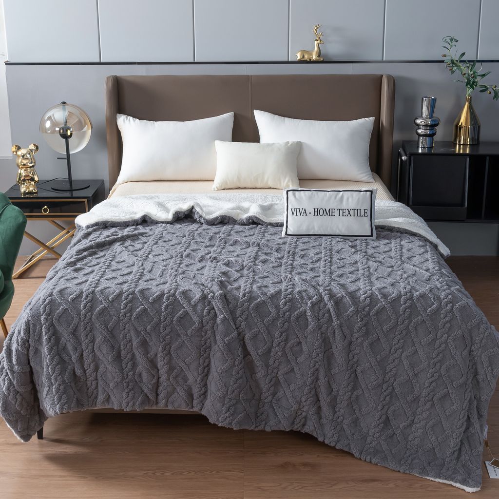 Плед Fluffy бамбуковая микрофибра FL009 200*230/