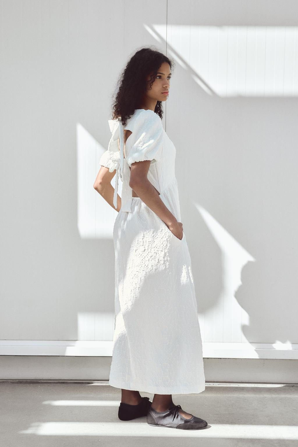 JACQUARD MIDI DRESS - Zara фото 4