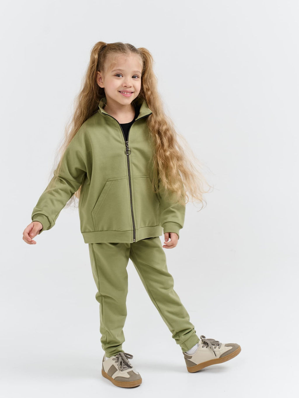 Костюм облегченный с олимпийкой Олива - Bungly фото 2