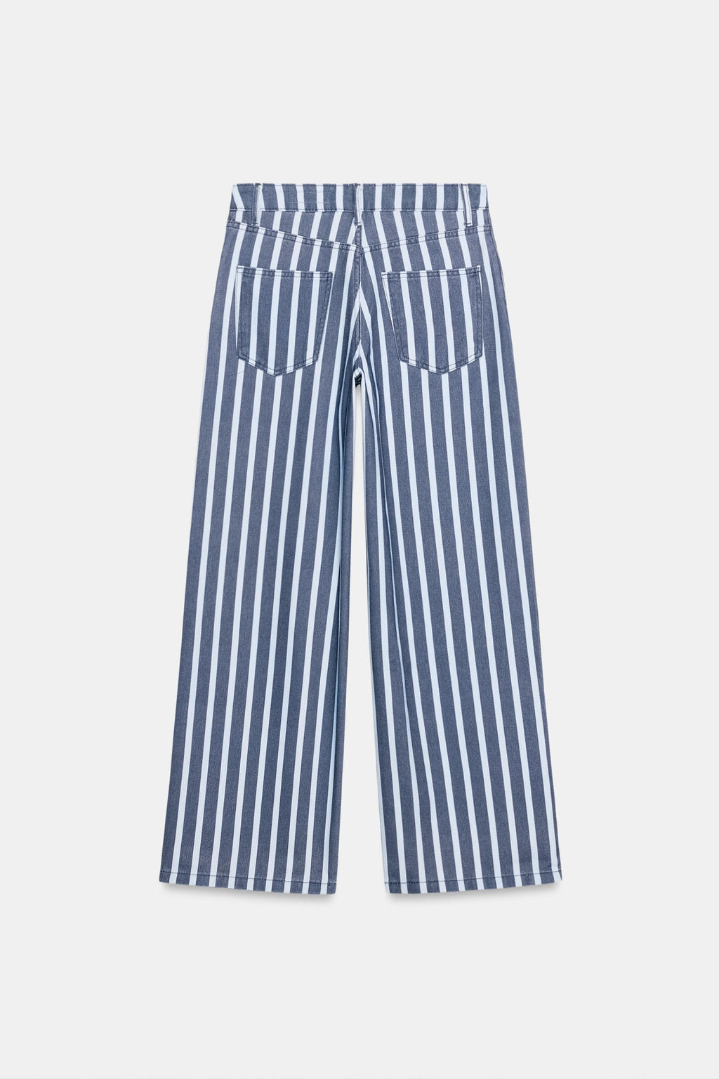 JEANS ZW COLLECTION LOOSE TIRO MEDIO RAYAS / Azul - Zara фото 5