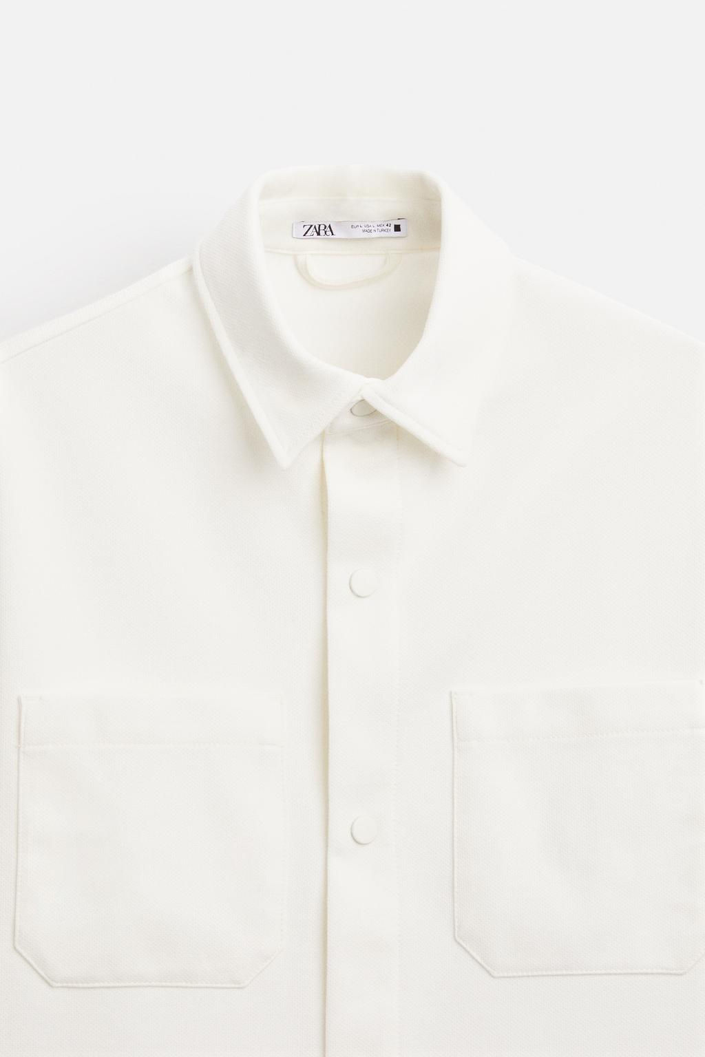TEXTURED COMFORT OVERSHIRT - Zara фото 26