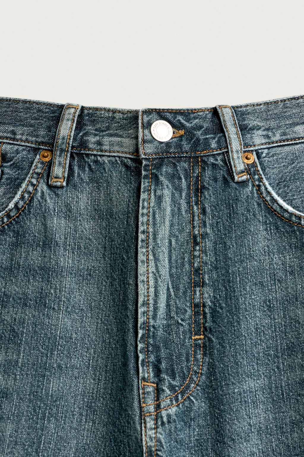 BERMUDA DENIM LOOSE FIT / Azul / Verde - Zara фото 8