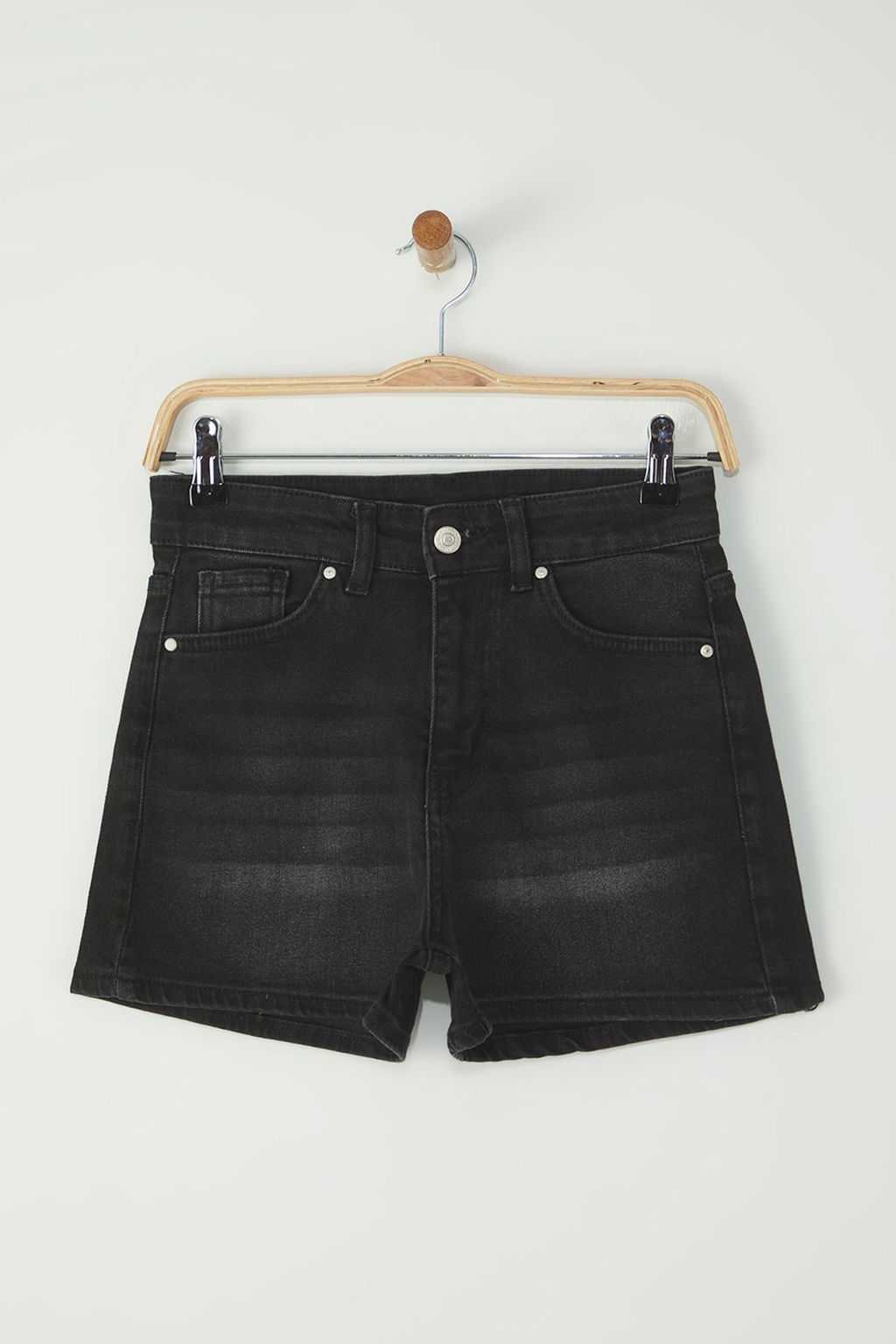 TRENDYOLMILLA Siyah Mini Denim Sort TWOSS25SR00147  фото 5