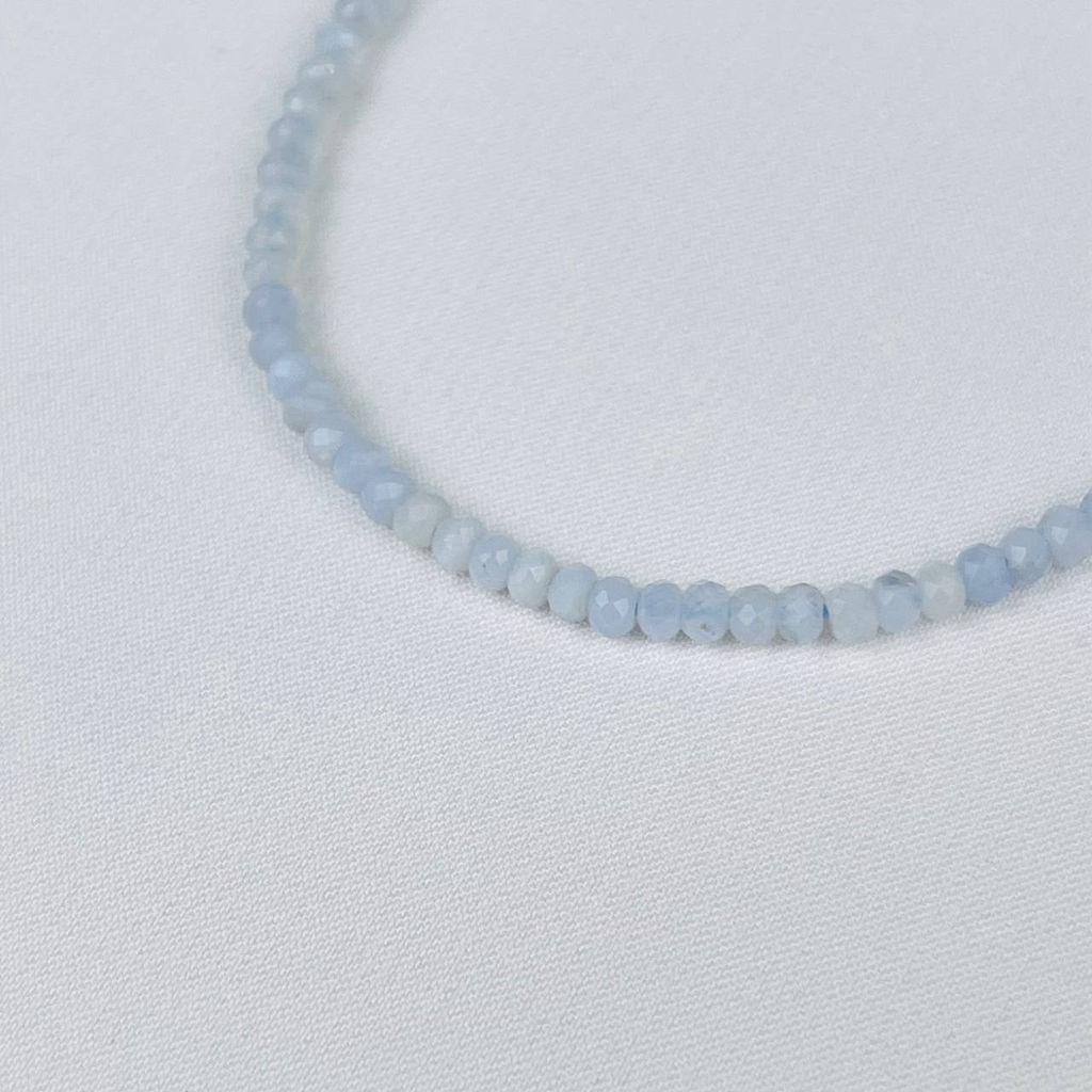 Браслет из Голубого агата 17 см +