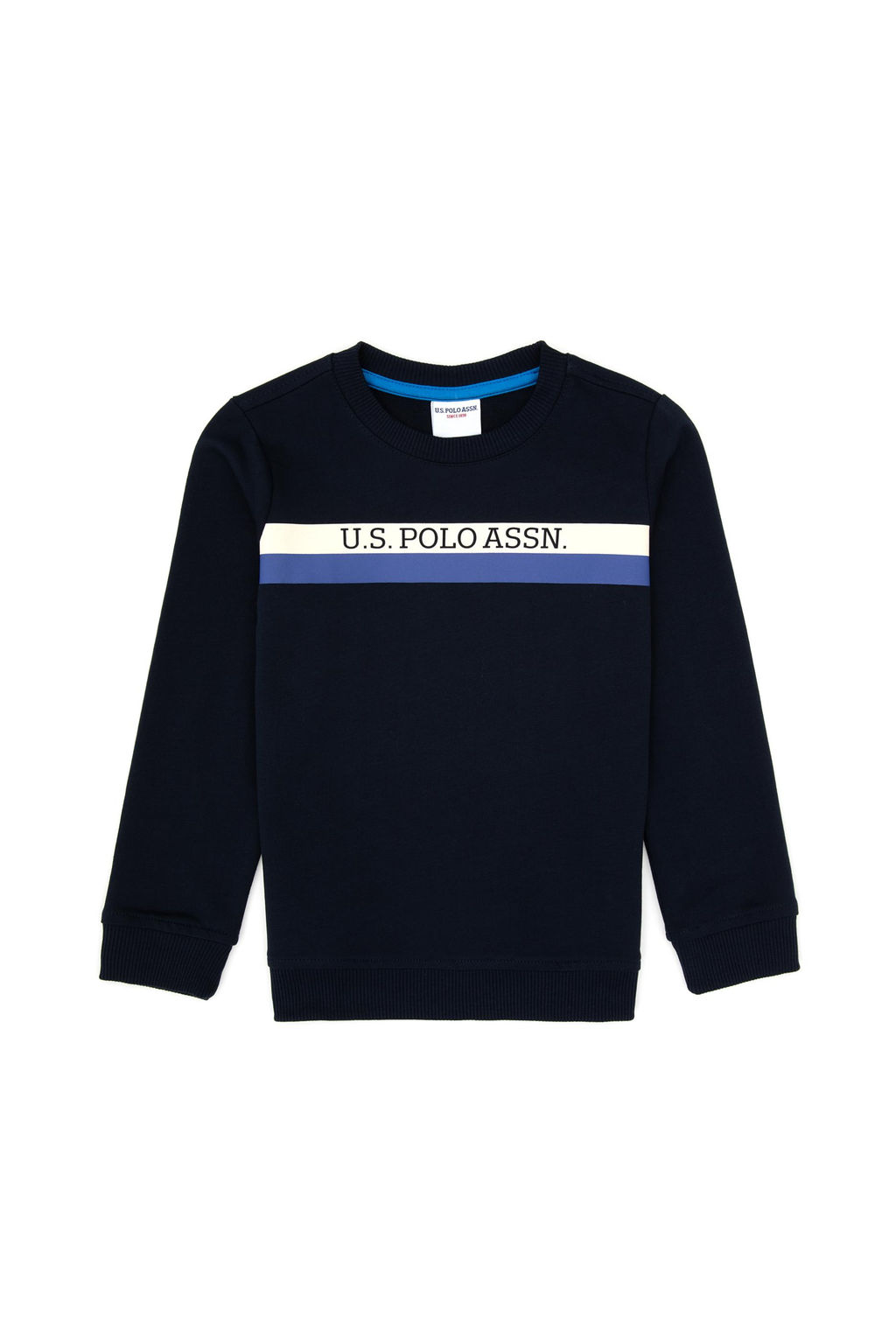 Erkek _ocuk Lacivert Basic Bisiklet Yaka Sweatshirt Sepette S_rpriz _ndirim