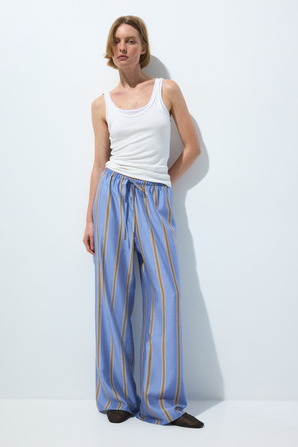 Wide drawstring trousers - H&m фото 3
