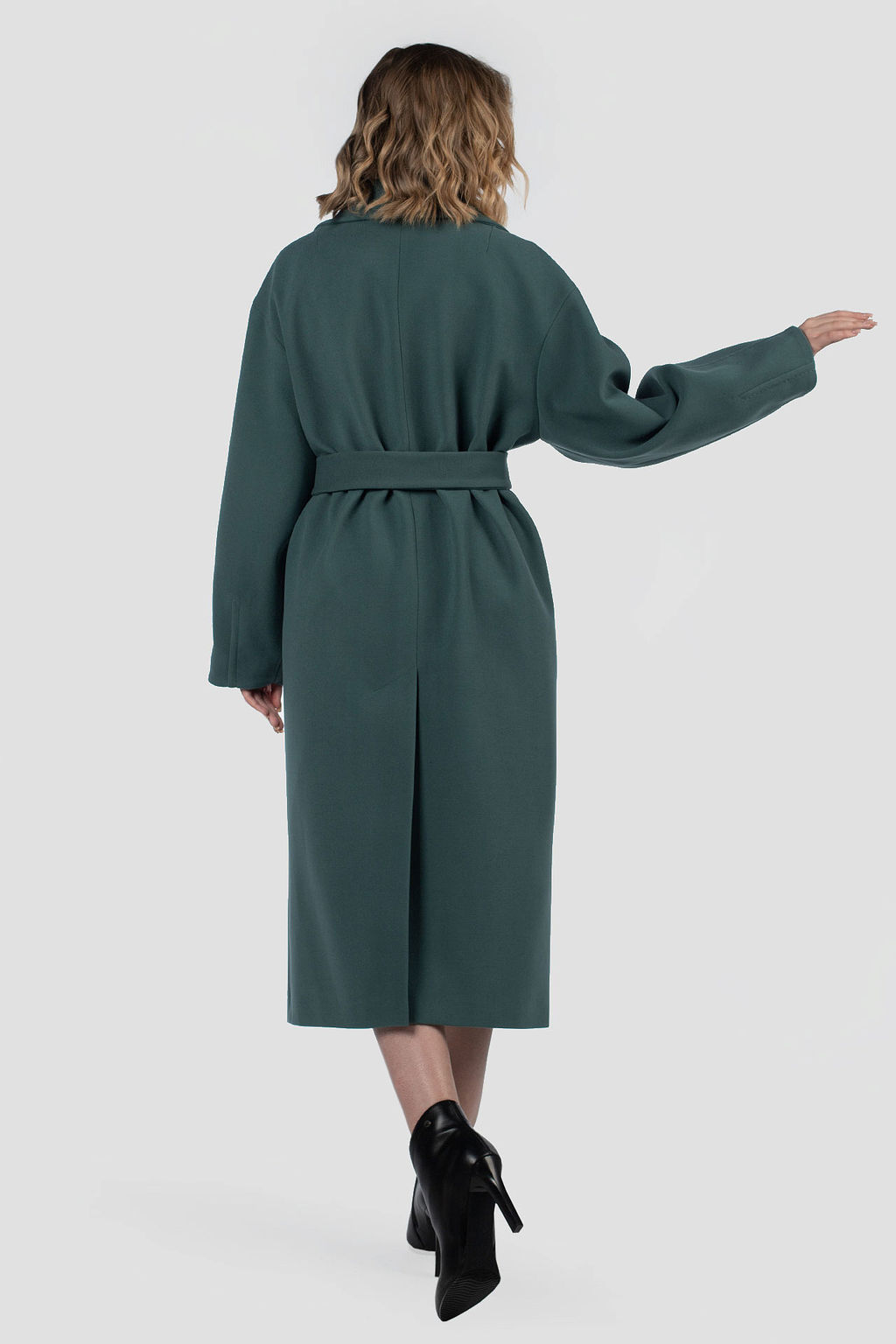 01-12216 Пальто женское демисезонное (пояс) - El podio фото 10