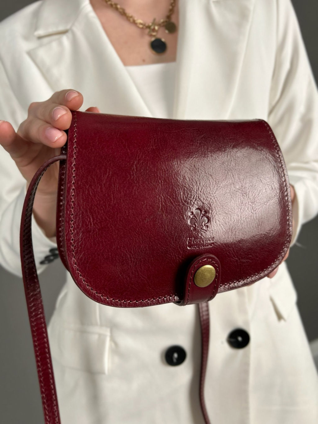 Сумочка женская из телячьей кожи