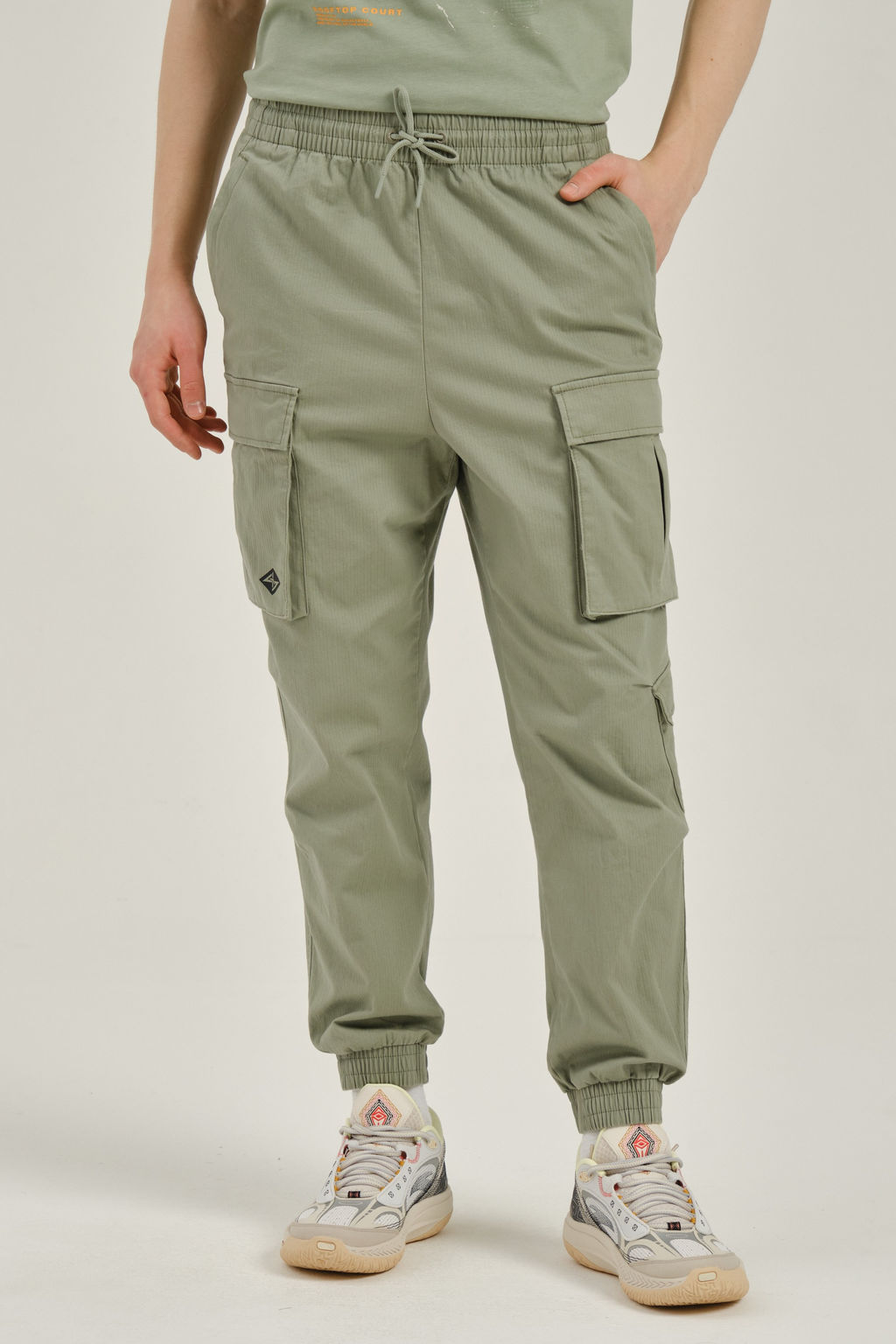 Брюки карго Зеленый