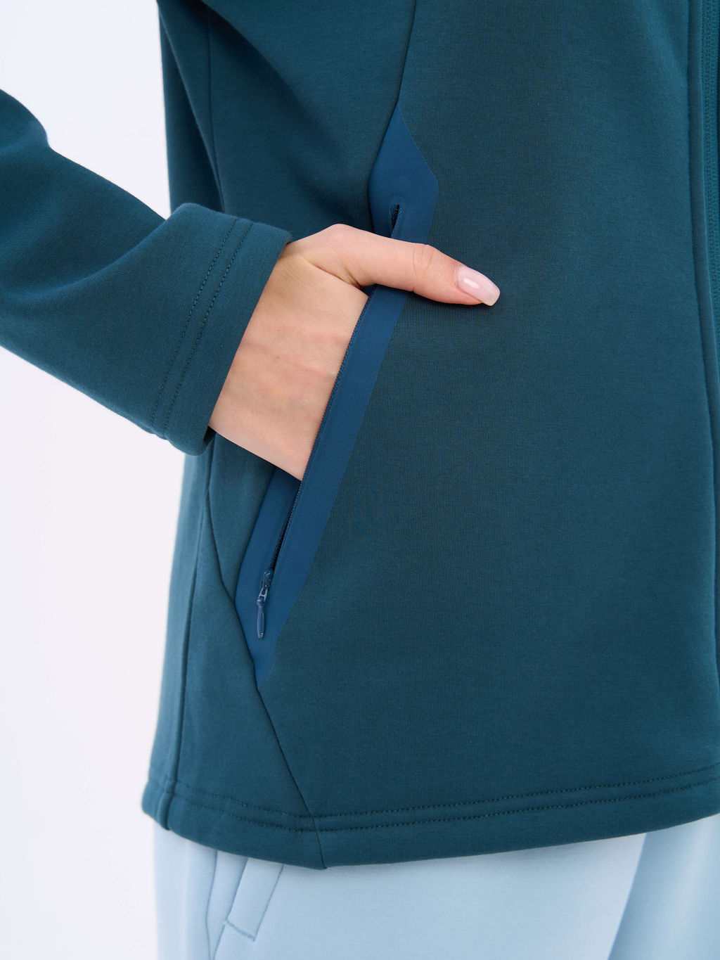 T3415-14 Толстовка женская флисовая на молнии