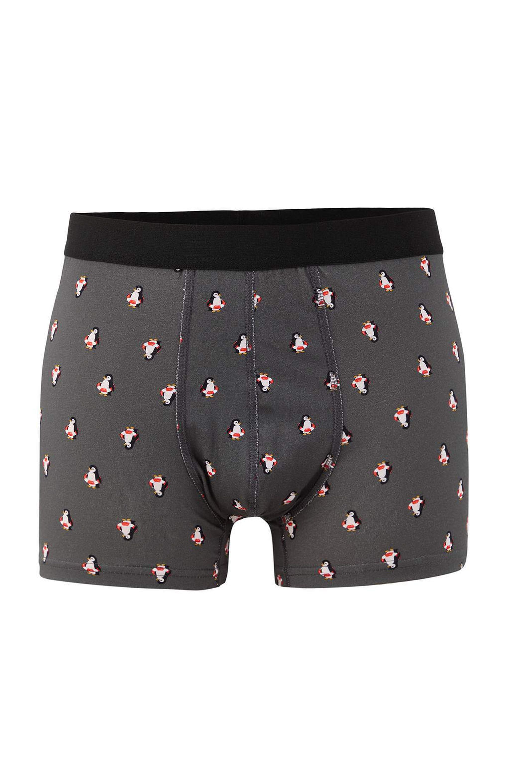 Cok Renkli 3lu Paket Desenli/Duz Pamuklu Boxer TMNAW25BX00009 - Trendyolmilla фото 5