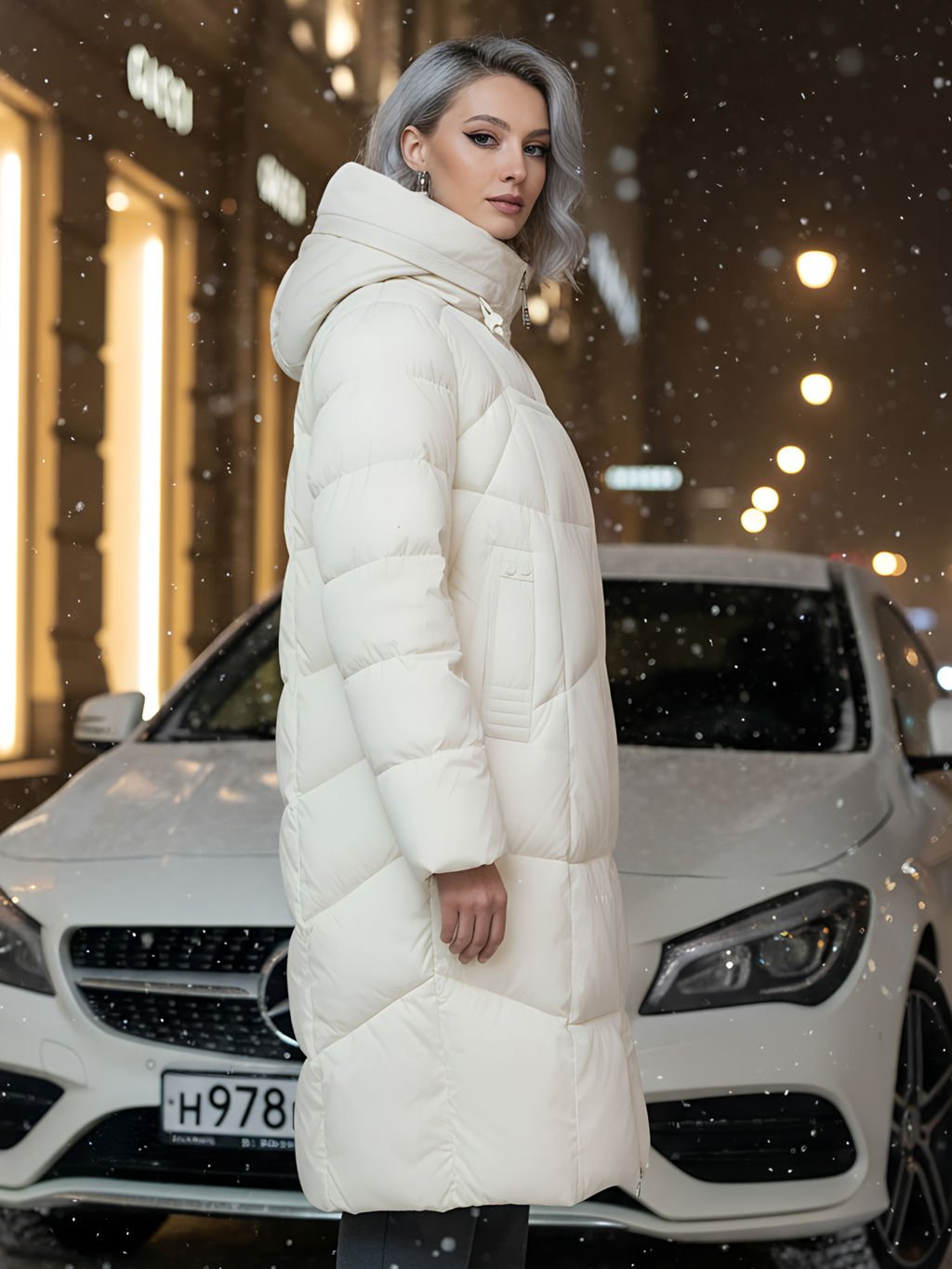 Пальто зимнее утепленное с капюшоном Бренд: Visdeer