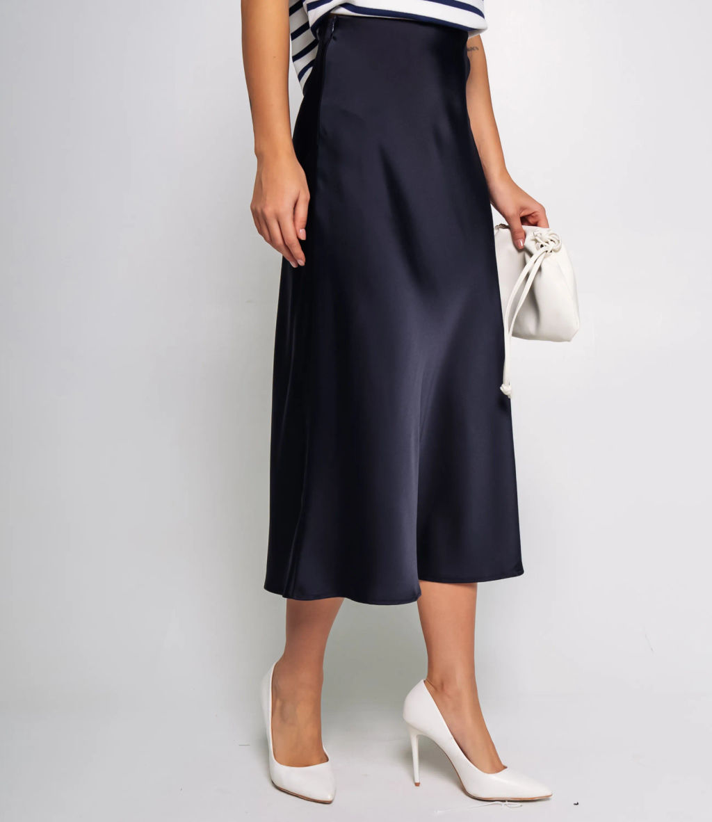 Юбка #КТ2103, иссиня-чёрный