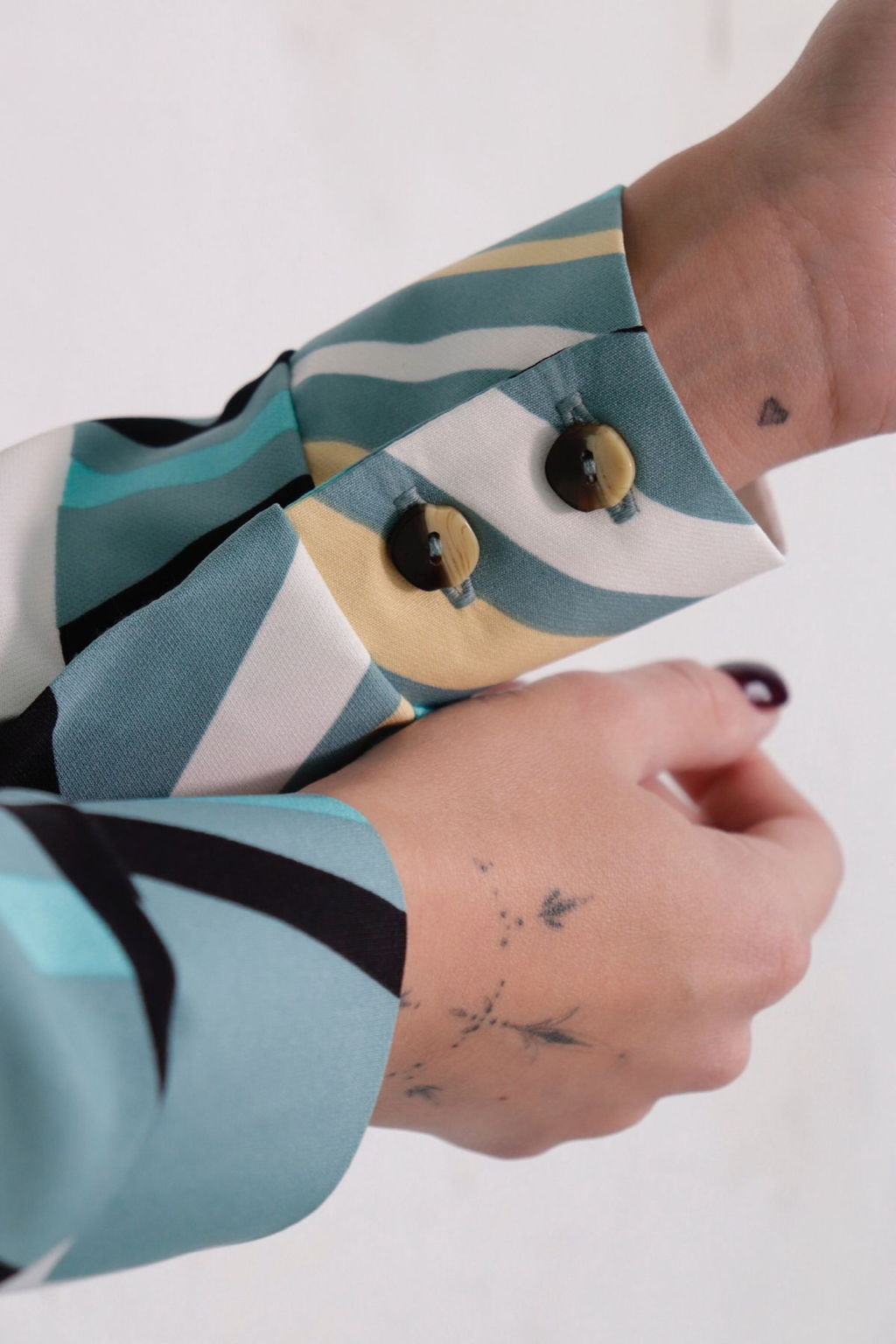 Платье-рубашка с английским воротником принт - Martichelli фото 383