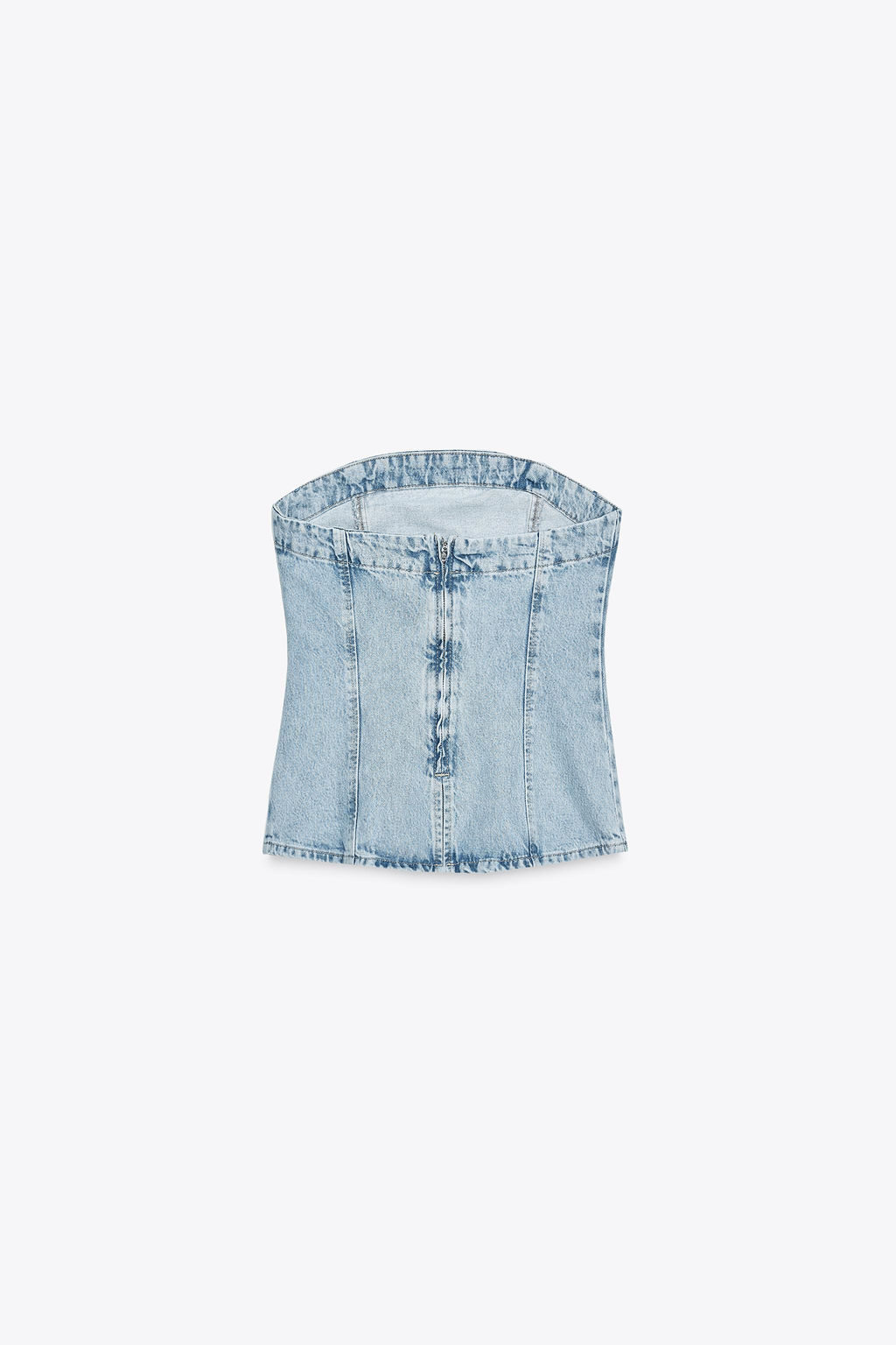 Z1975 DENIM BANDEAU TOP - Zara фото 8
