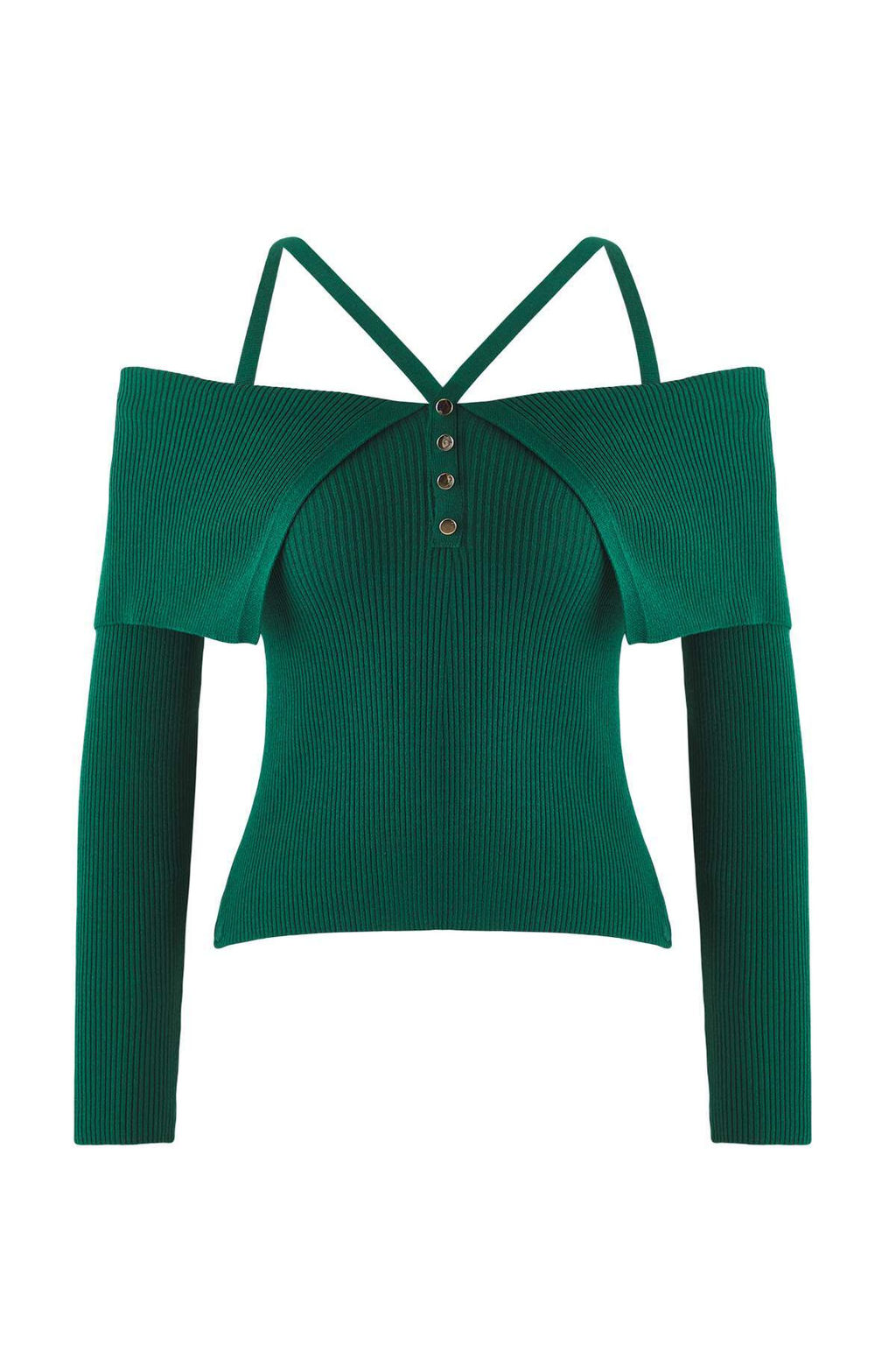 Bordo Premium Iplik/Ozel Iplik Carmen Boyundan Ask?l? Triko Kazak TWOAW26KZ00076 - Trendyolmilla фото 8