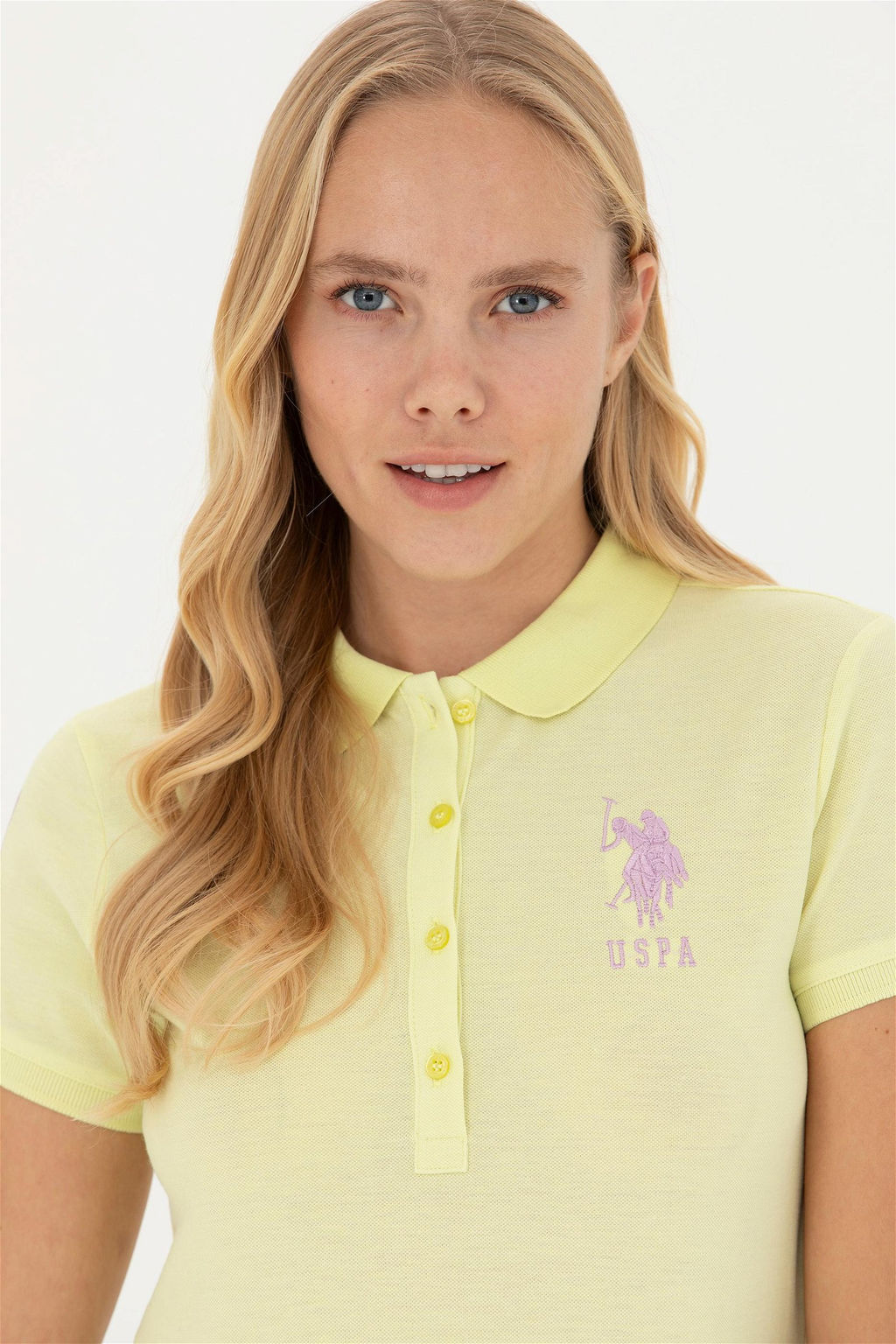 Женщина светло -желтая базовая скидка на сюрприз в корзине - U.s. polo assn фото 2