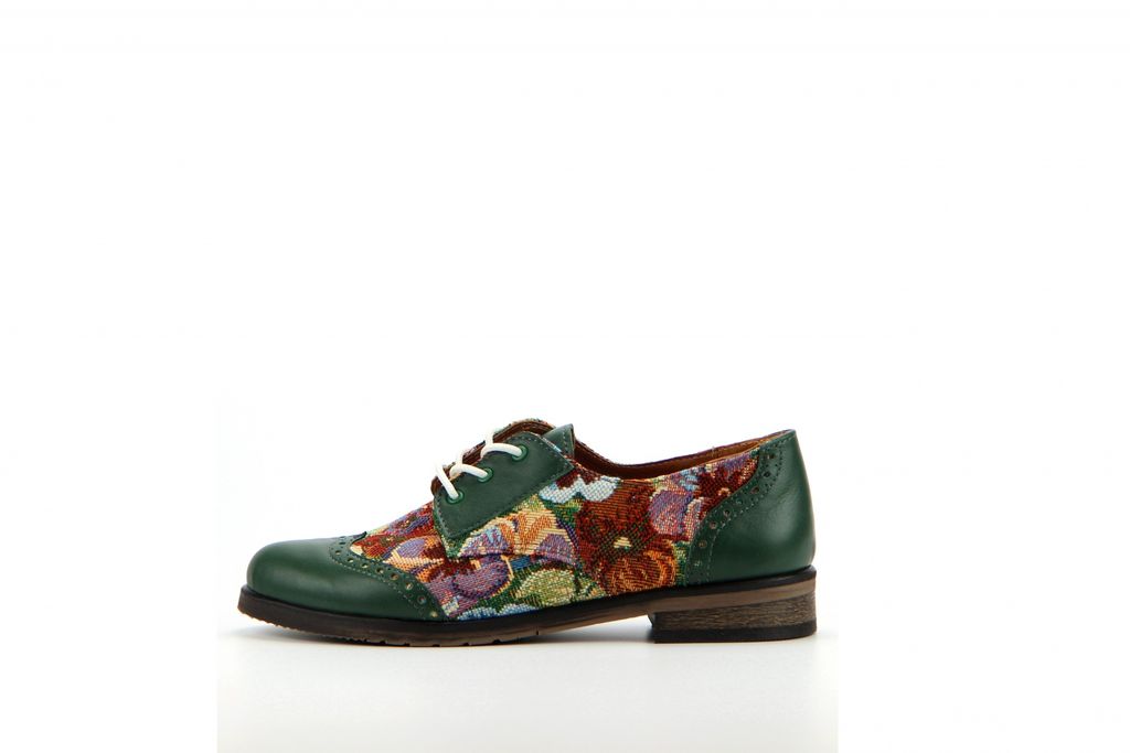 Туфли полуботинки EDART 104.berta.green/gobelen3  фото 2