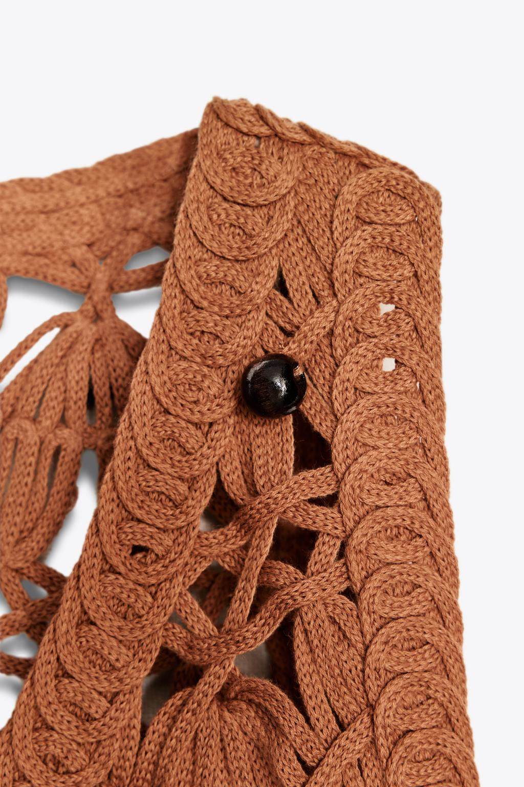 BEADED KNIT VEST - Zara фото 7