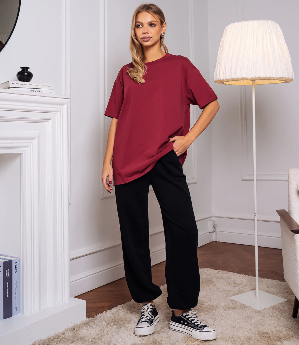 Футболка #КТ1 (22)-2, бордовый