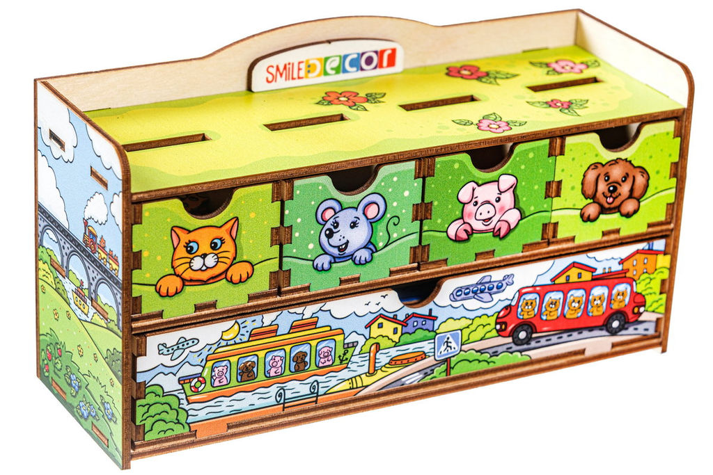 Дидактическая игра Волшебный комодик Транспорт - Smiledecor фото 2