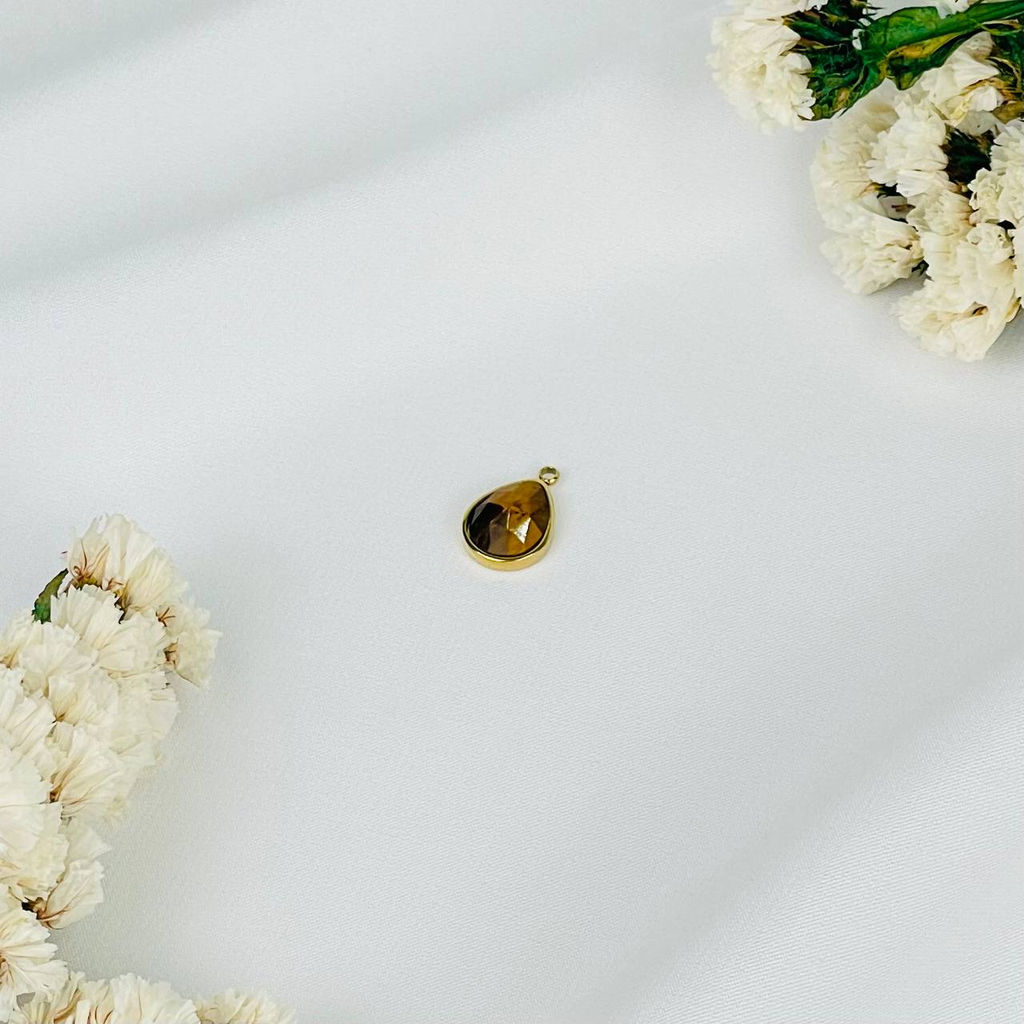 Подвеска с камнем Тигровый глаз (1 шт)