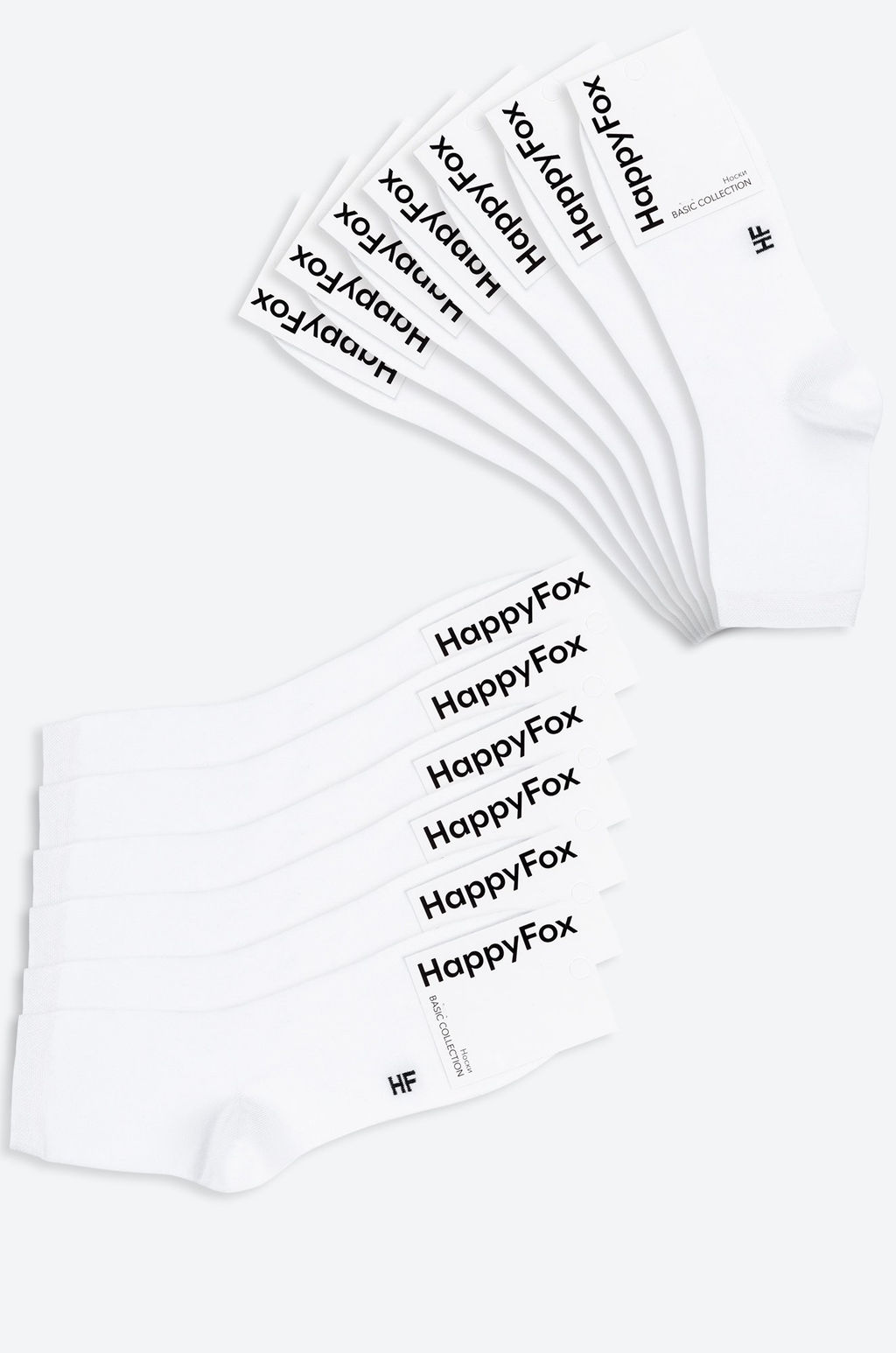 12 пар носков средней высоты Happyfox - Happy fox фото 8