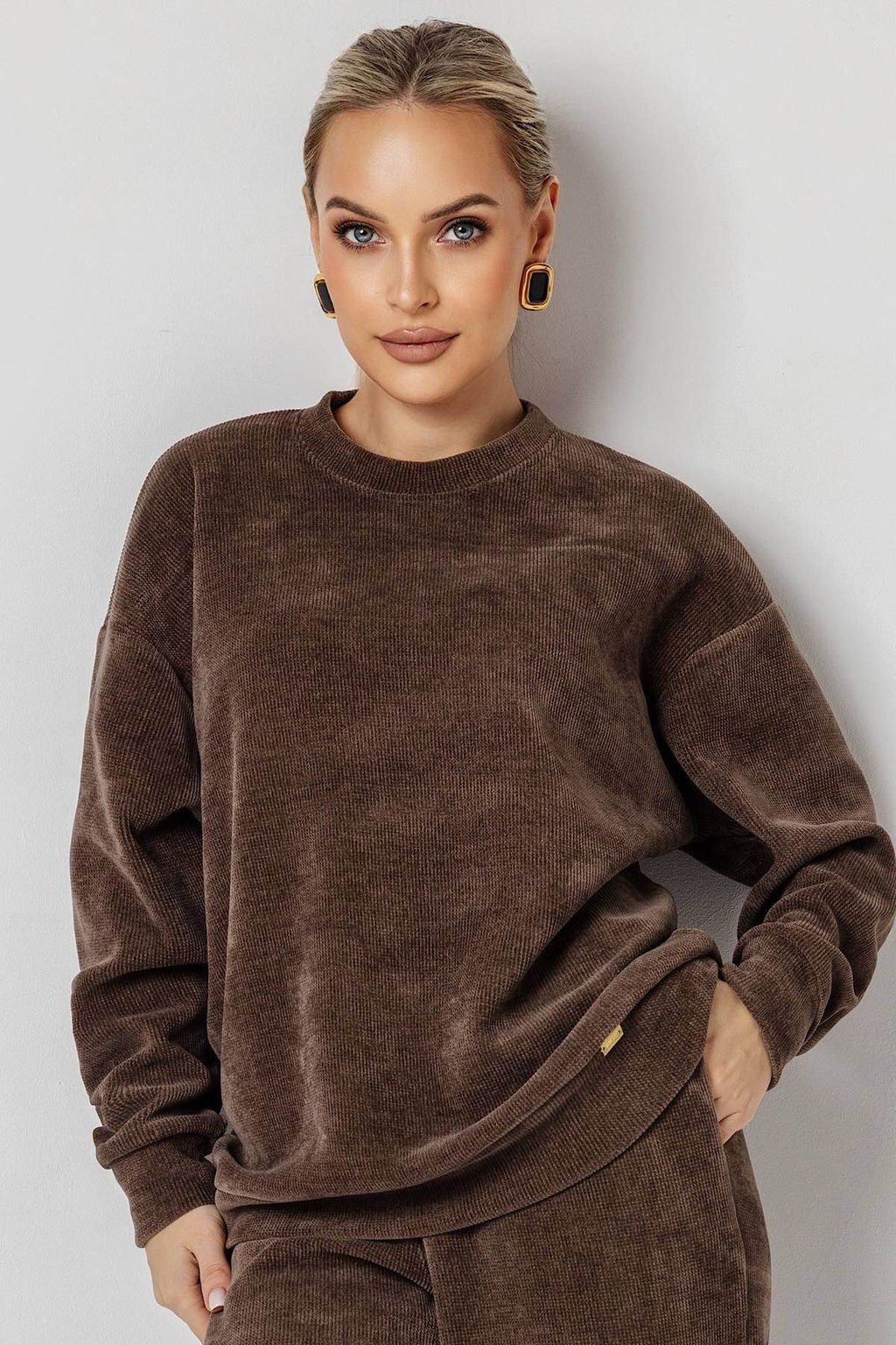 Блузка женская 4465В/10/Коричневый