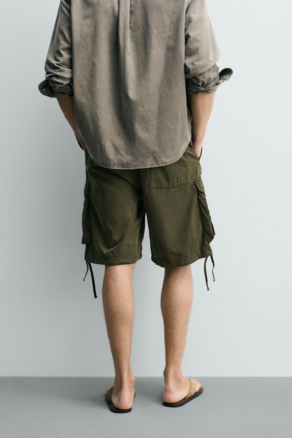 BERMUDA CARGO RELAXED FIT / Khaki - Zara фото 3