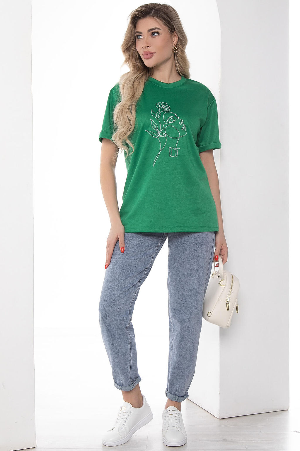 Футболка с вышивкой - Lt collection фото 7