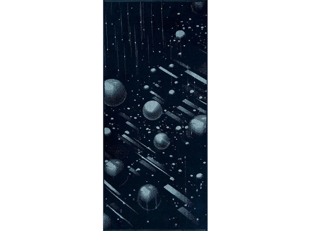 6с102.411ж1 Брызги (т.синий) Полотенце махровое 67х150см