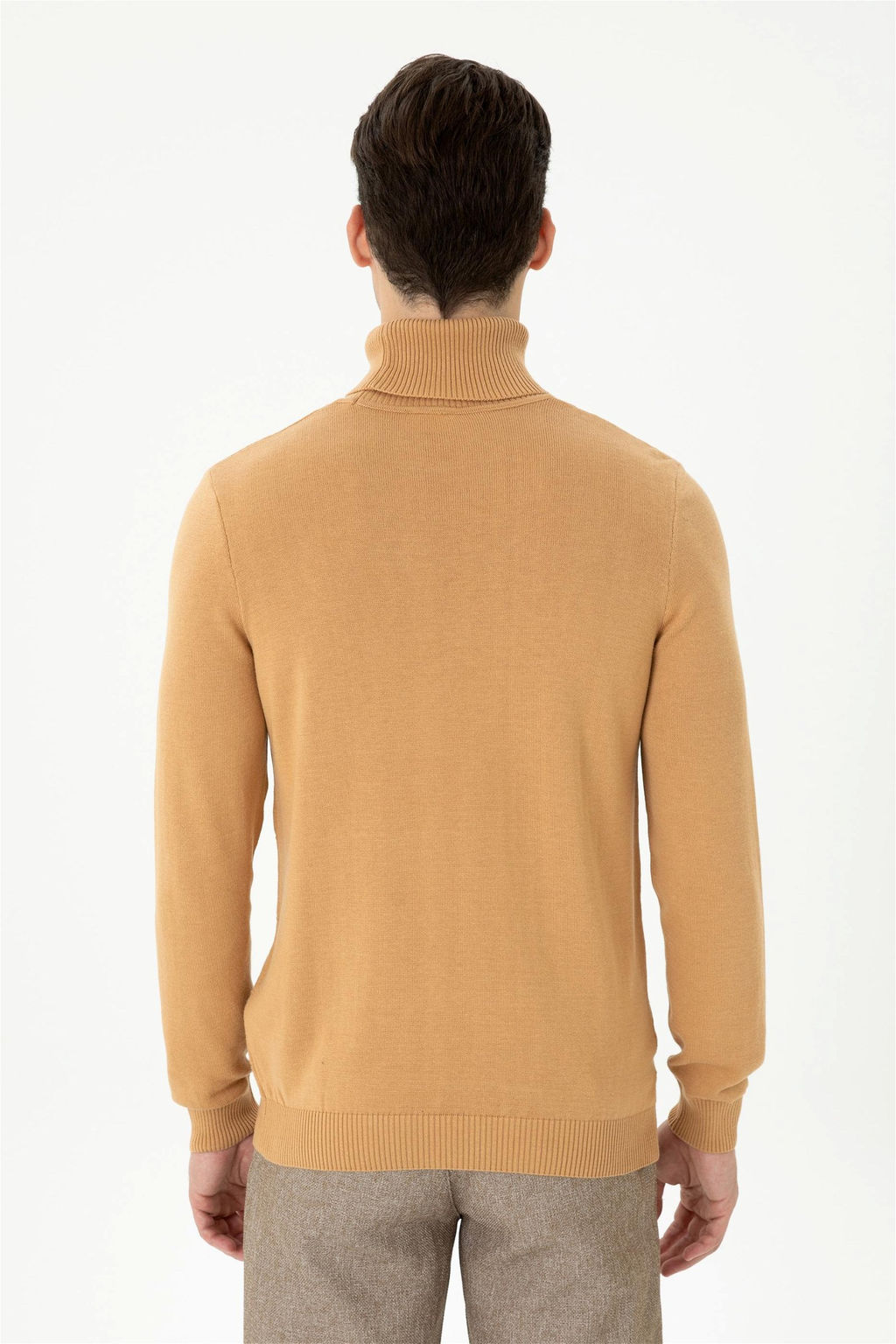 U. S. Polo Assn Мужской свитер песочного меланжа - U.s. polo assn фото 5