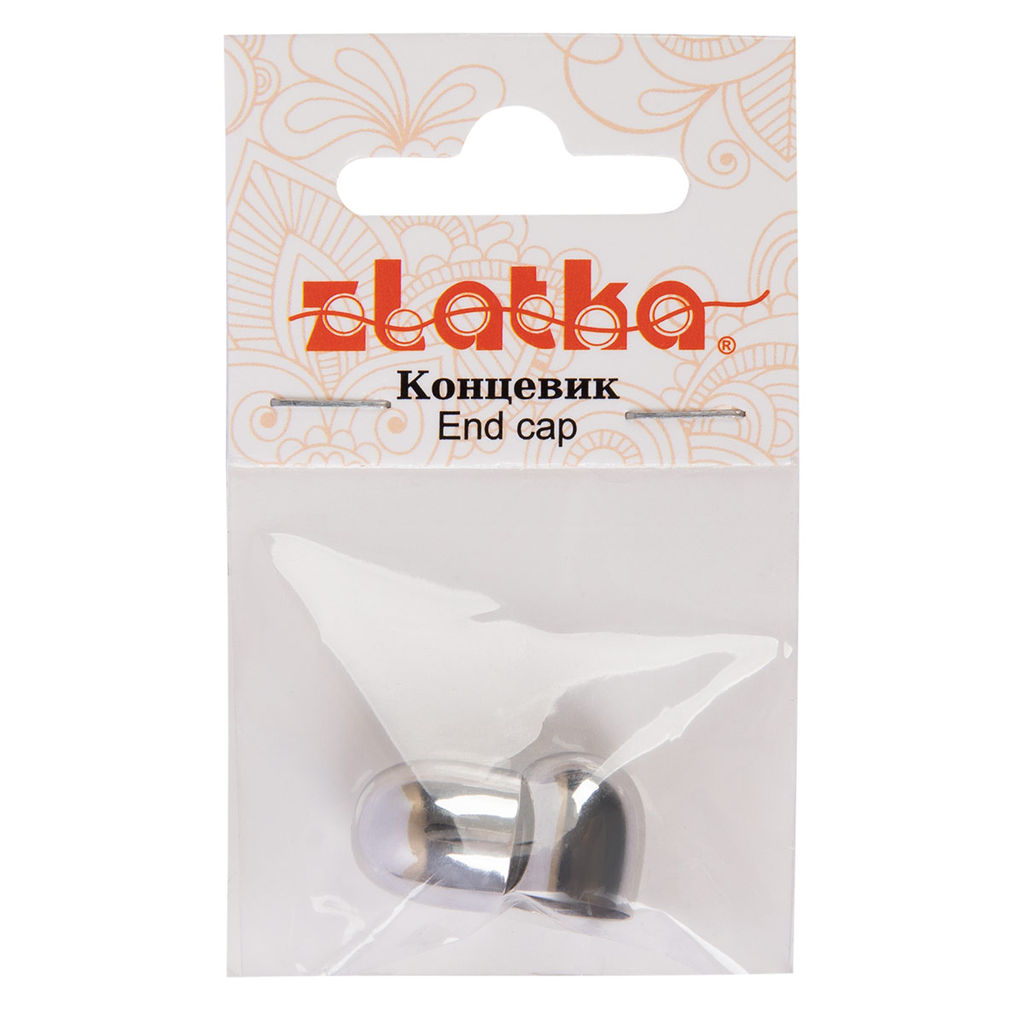 Zlatka Концевик FMK-E09 10 х 12 мм 5 х 2 шт 03 под античное серебро  фото 3