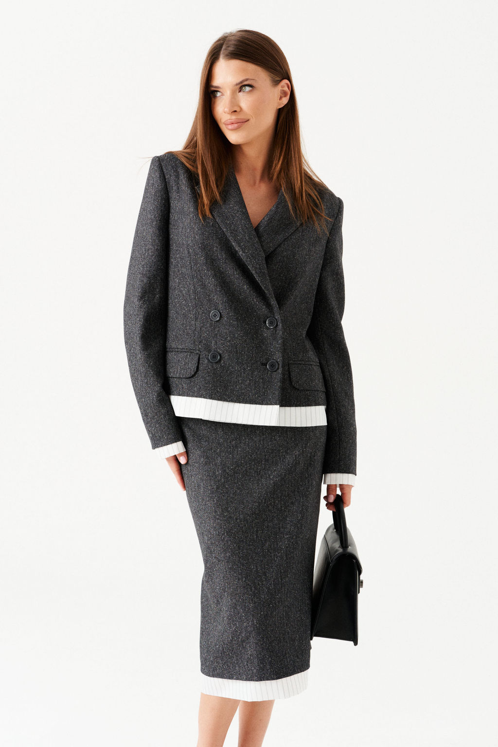 комплект женский 2-х предметный (жакет+юбка) - Elletto фото 3