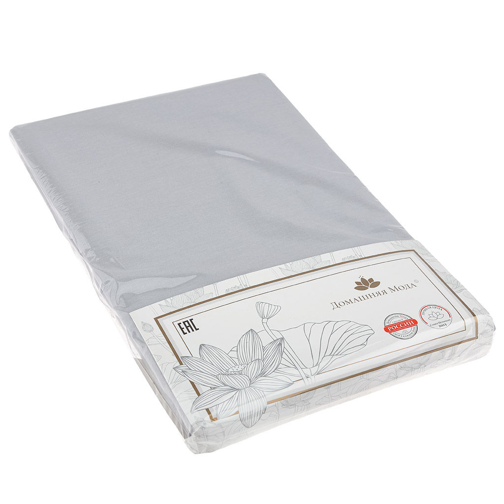 Пододеяльник 2-х спальный на кнопках "Серебряная роса" 175х215см, перкаль 115г/м2, хлопок 100%, упаковка "классическая" ПВХ 28х41см, "Домашняя мода" (Россия)