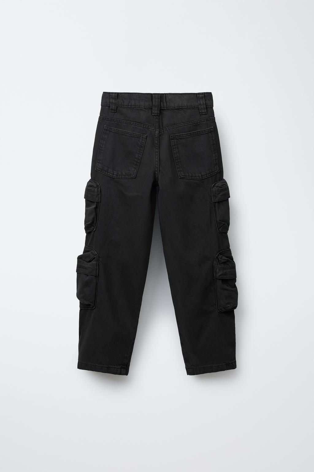 WIDE-LEG MULTICARGO TROUSERS - Zara фото 3