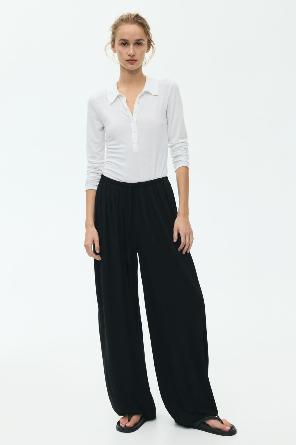 Pantal?n globo con cord?n de ajuste - H&m фото 8