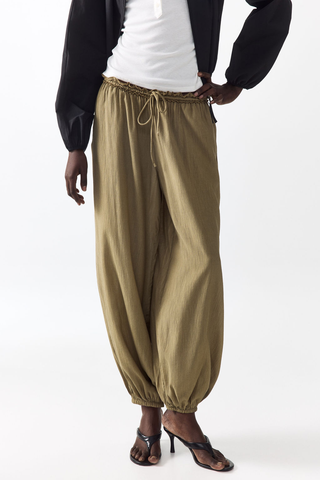 Pantal?n globo con cord?n de ajuste - H&m фото 6