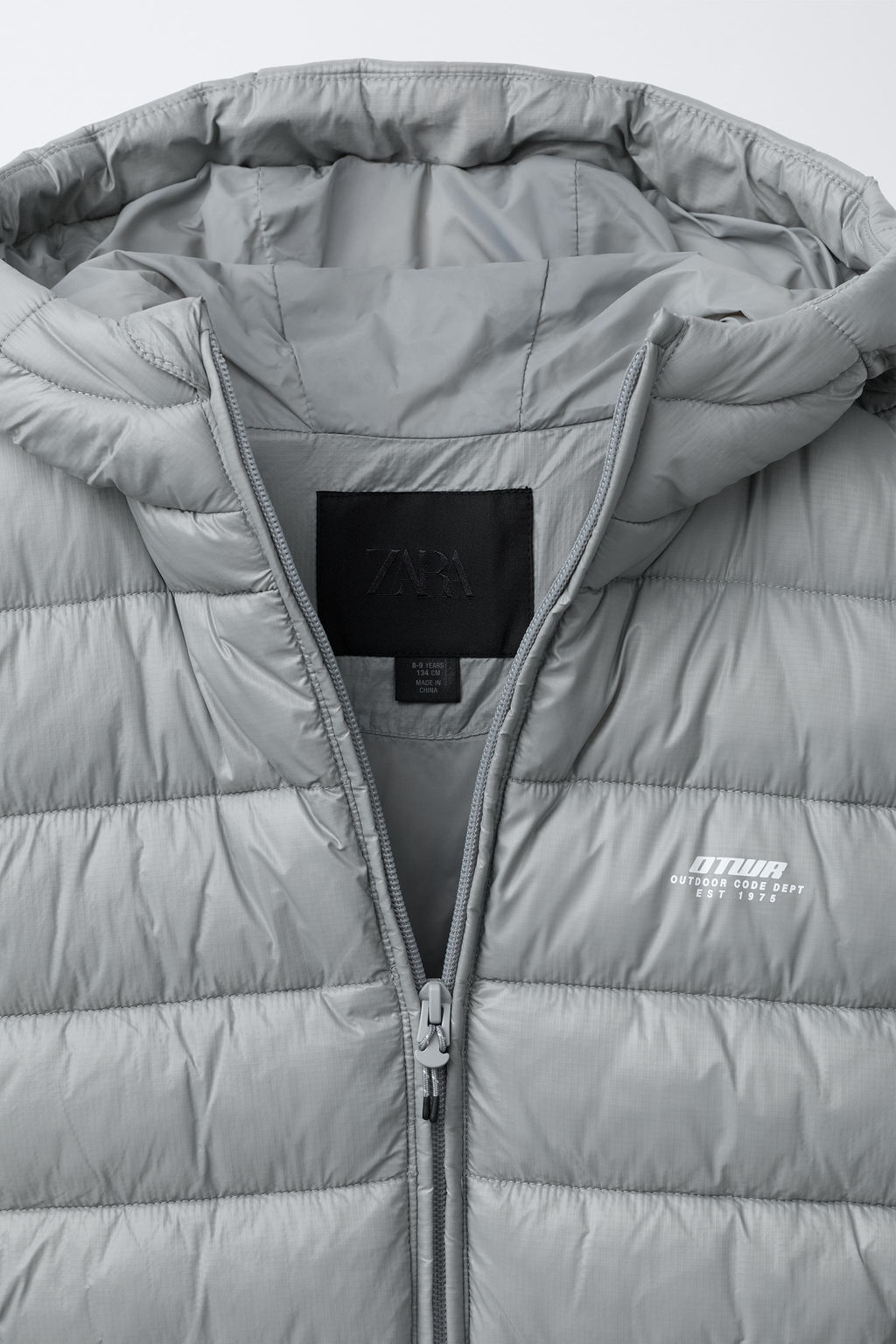 CHALECO ULTRALIGERO TEXTO / Gris - Zara фото 6