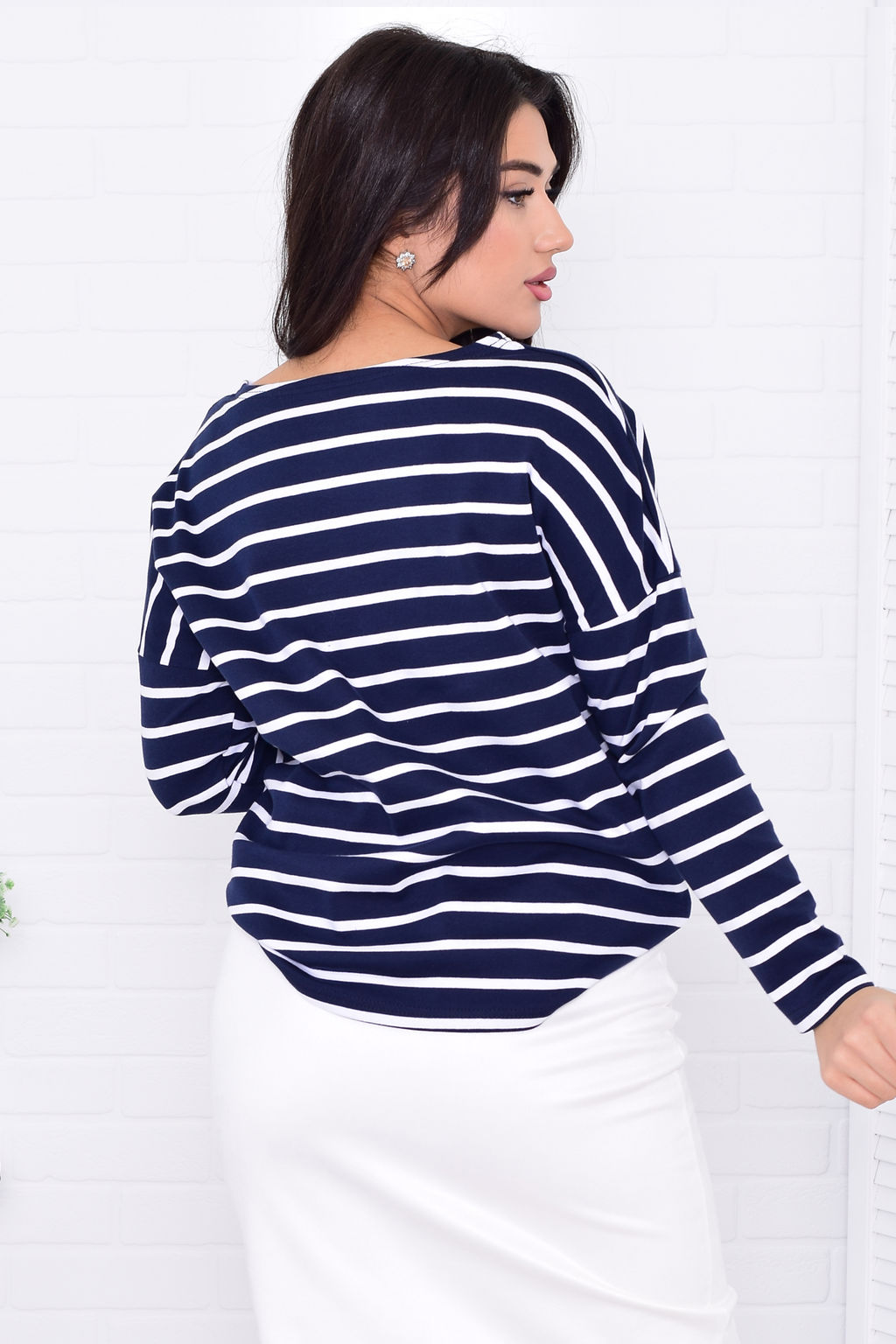 *Джемпер тельняшка женский Ф-3-039 - Новое кимоно фото 4